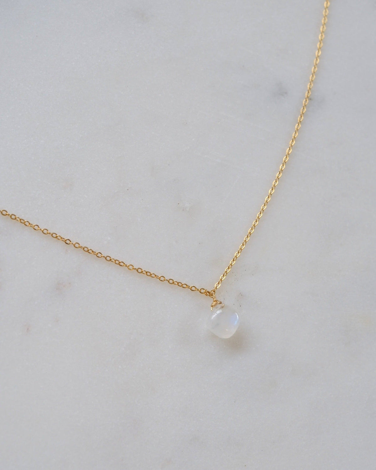Moonstone Square necklace