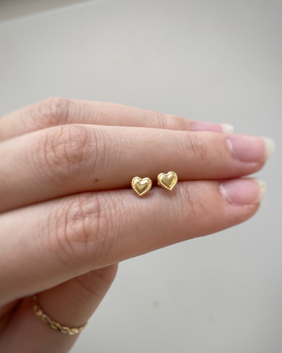Love Heart Stud Earrings