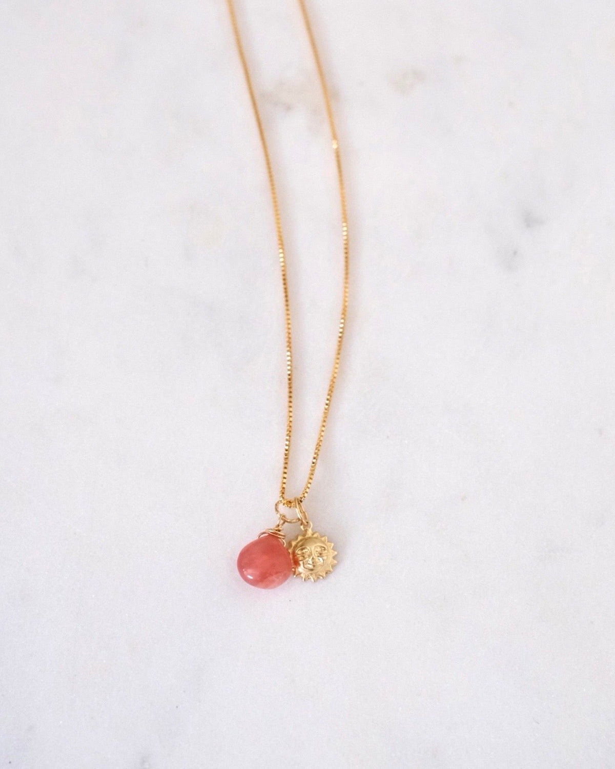 Inca Rose with Sun Necklace