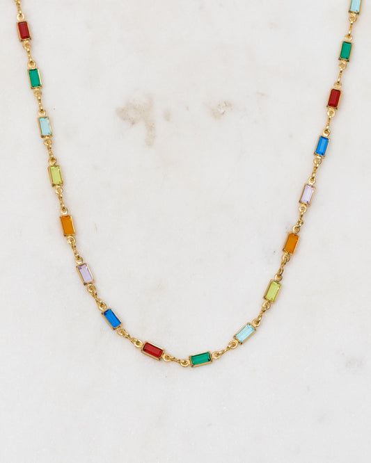 Dione Colourful Gold Necklace