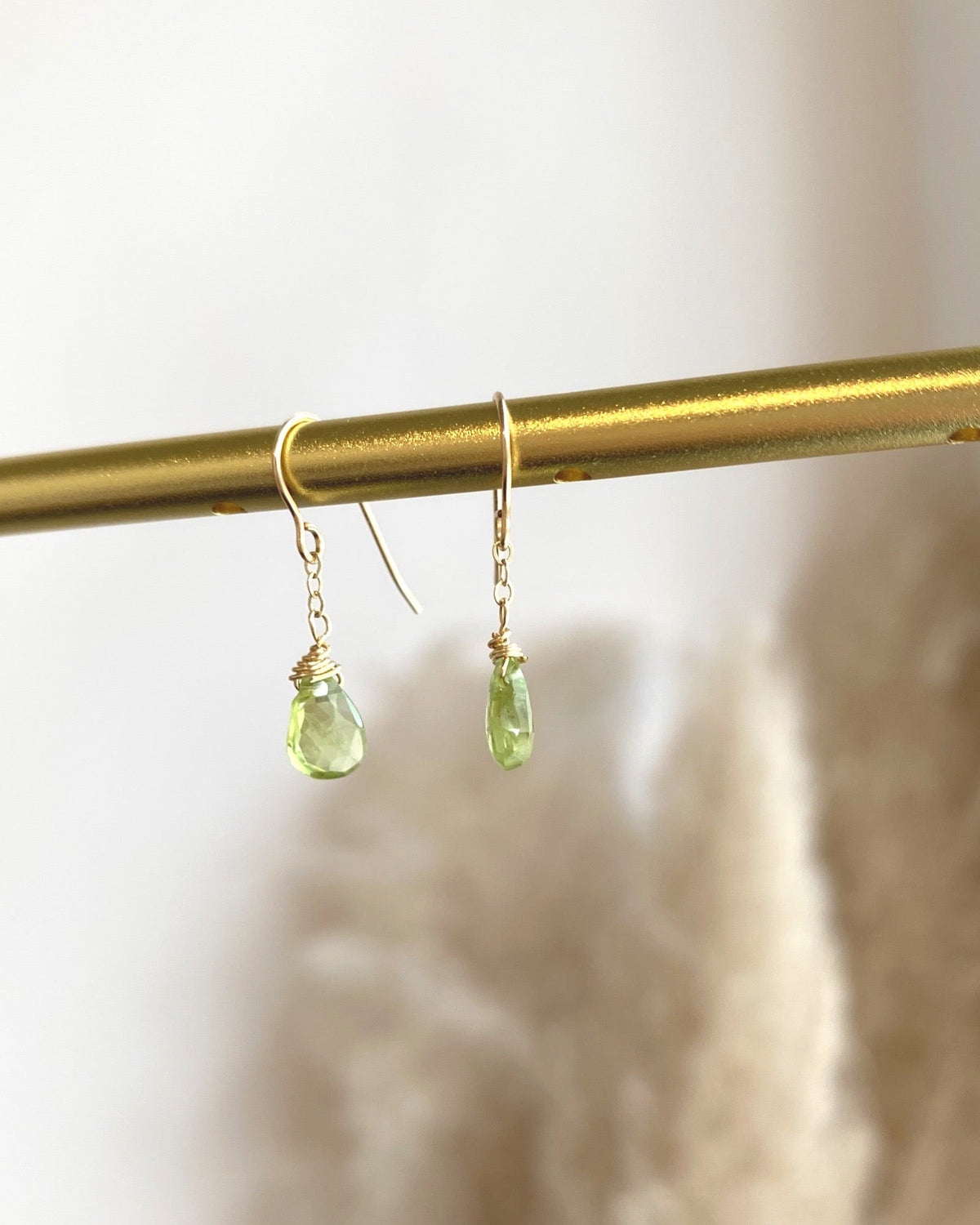 Peridot Drop Earrings