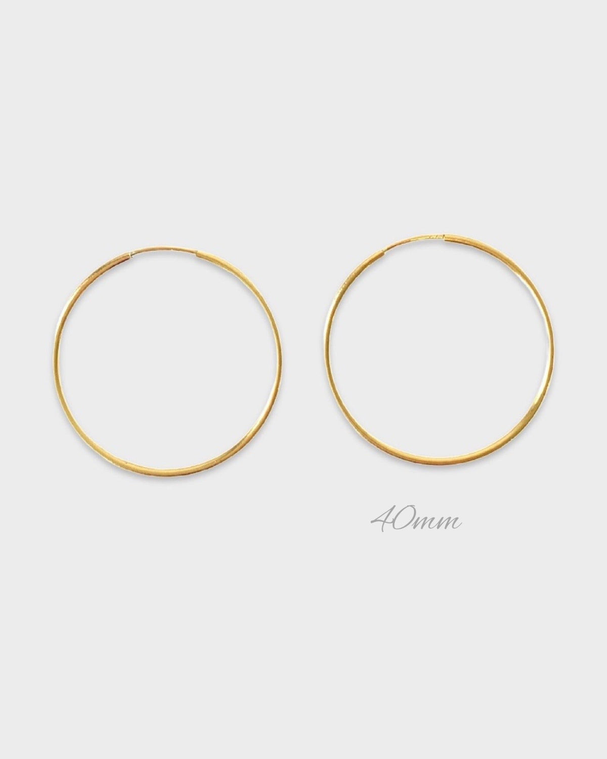 Gold Infinity Hoop Earrings