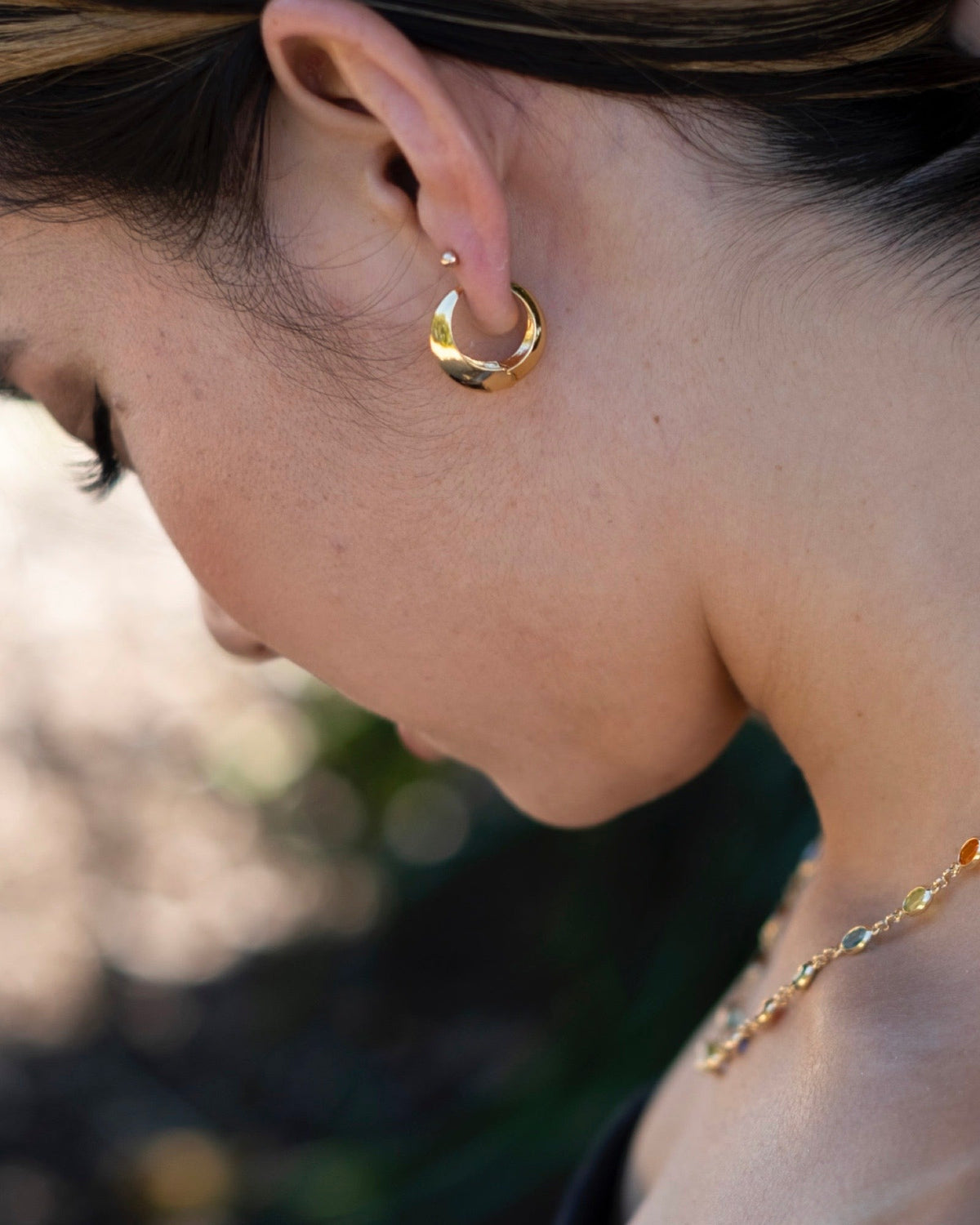 Agnes hoop earrings