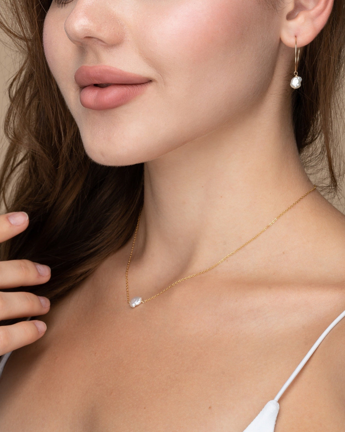 Keshi Point Necklace
