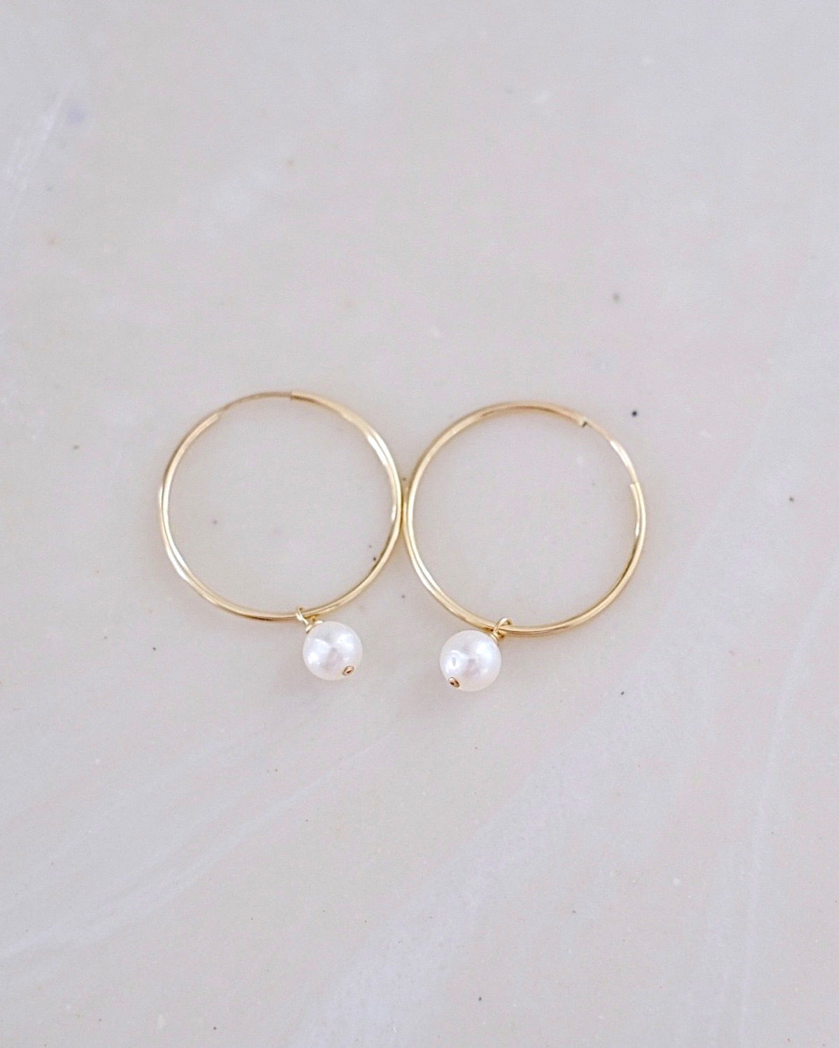 Pearl Point Hoops