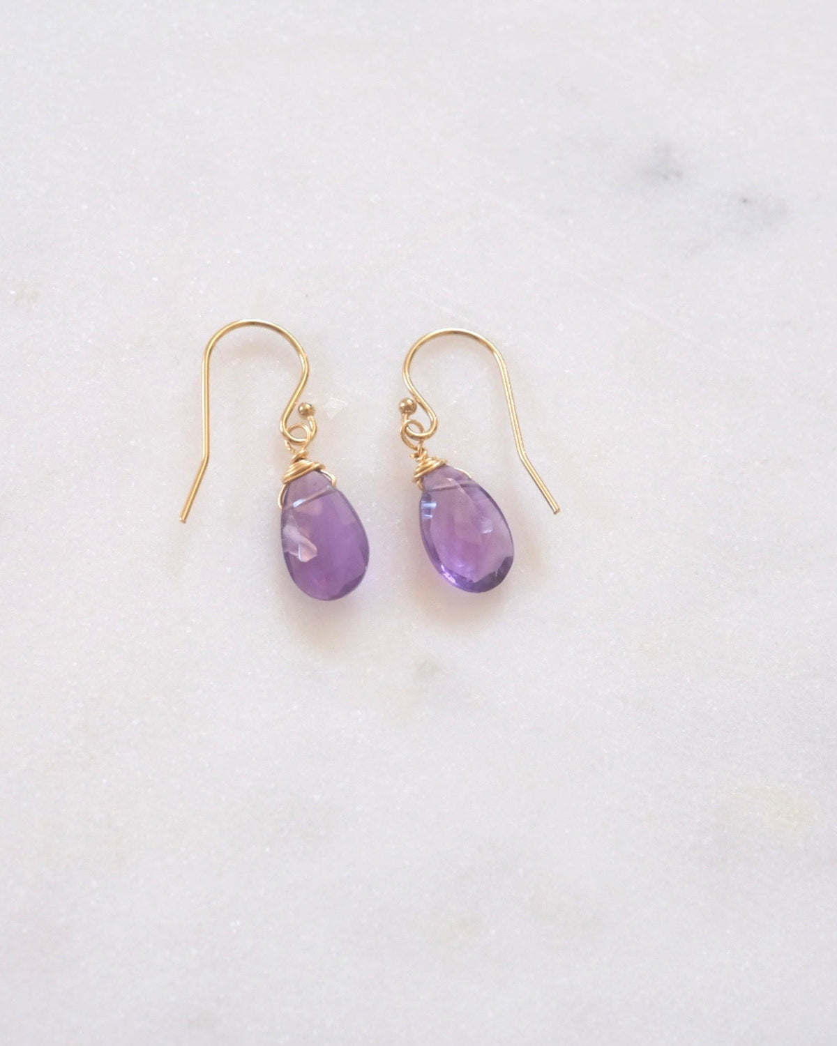 Amethyst Drop Earrings