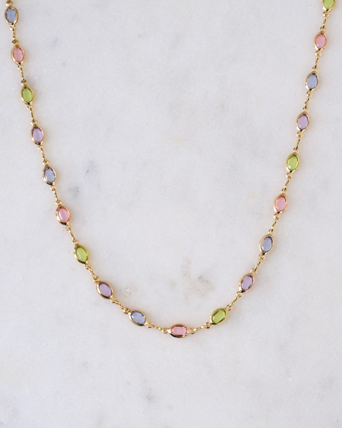 Margaret colourful Gold Necklace