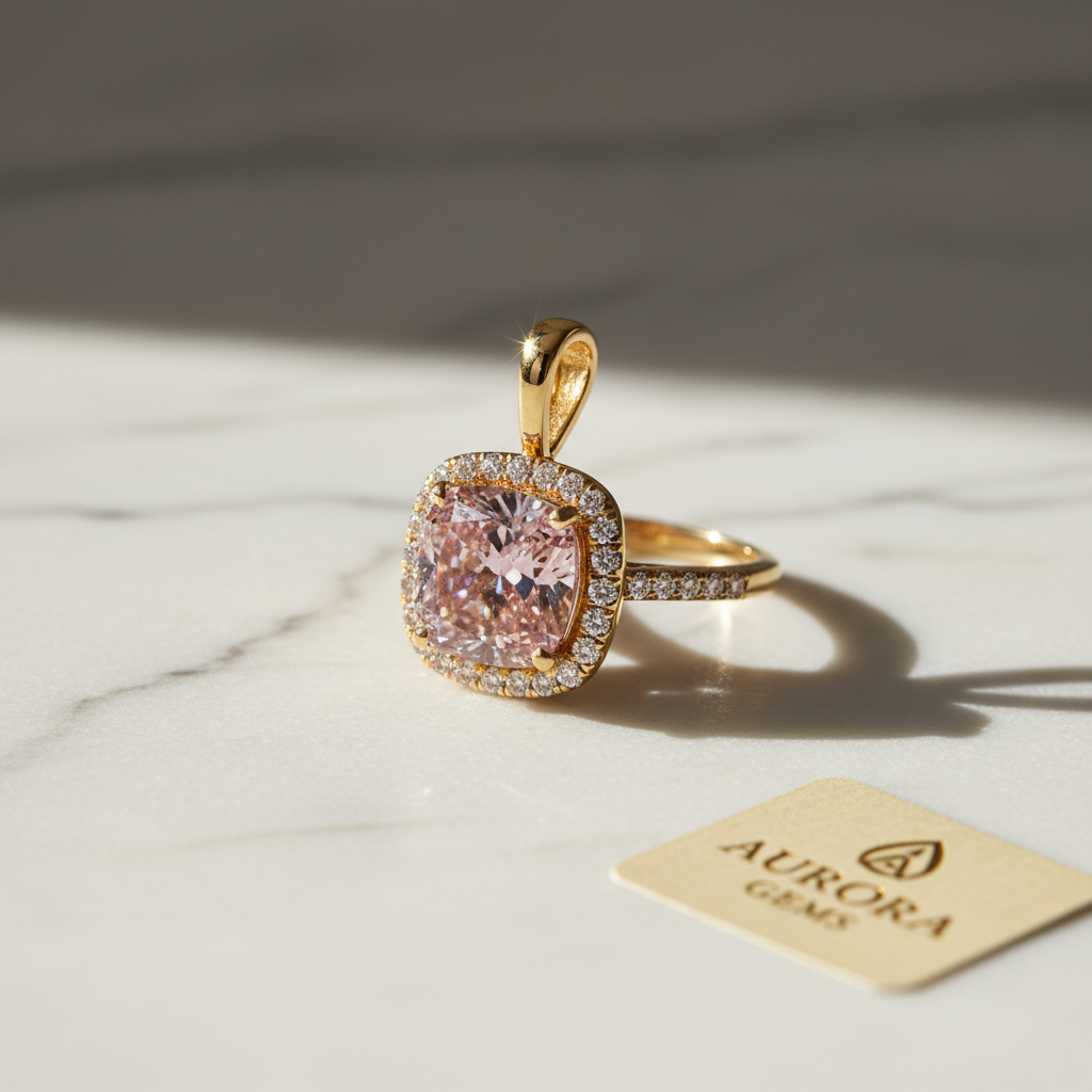 Pink Diamond Necklace