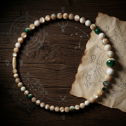Vintage Natural Polished Shell Bead Necklace Boho Coastal Style 64cm