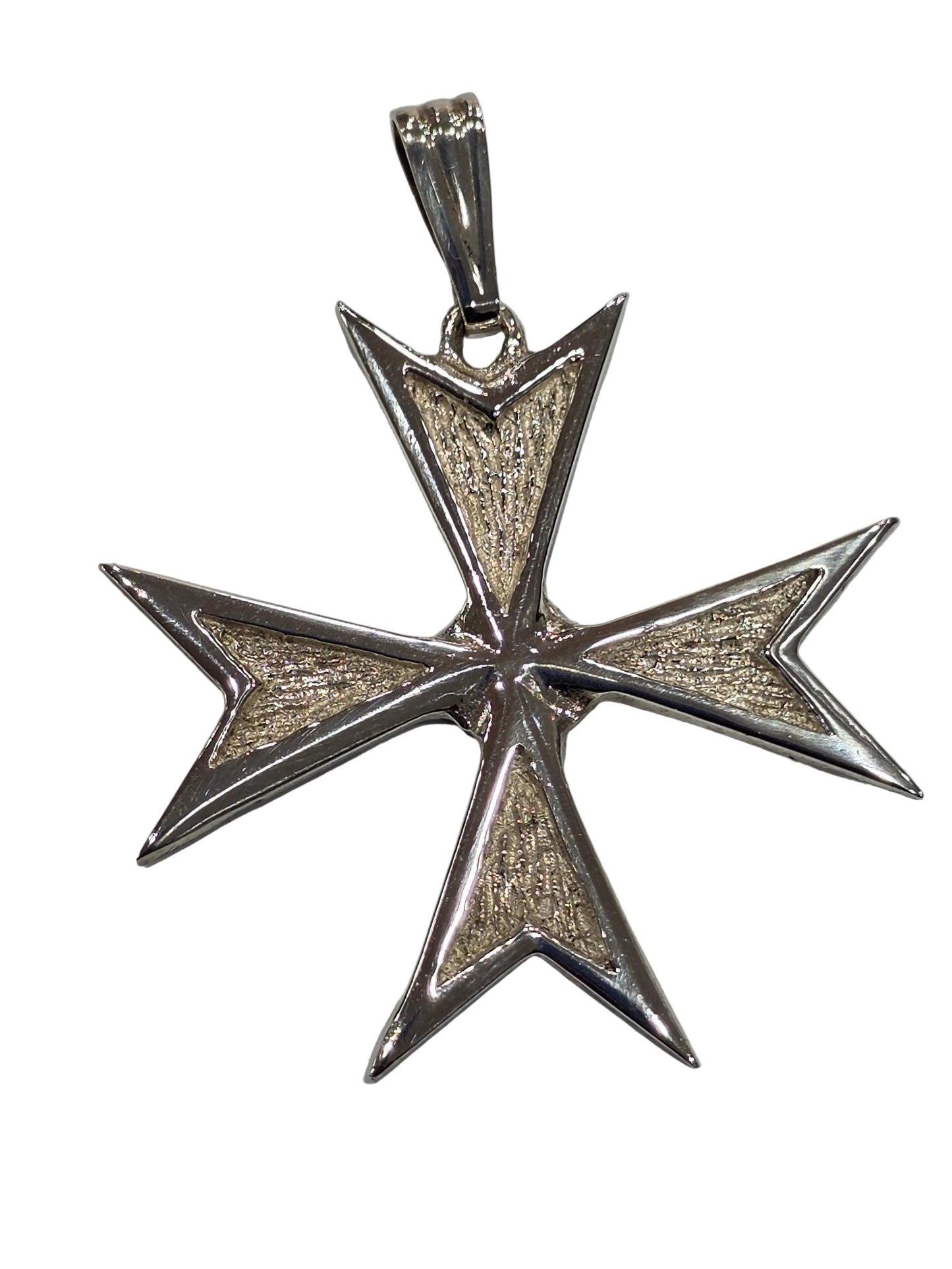 925 Silver Maltese Cross Large 36mm