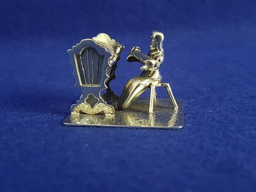 Sterling Silver 925 Mother And Baby Nursery Scene Ornament 18g